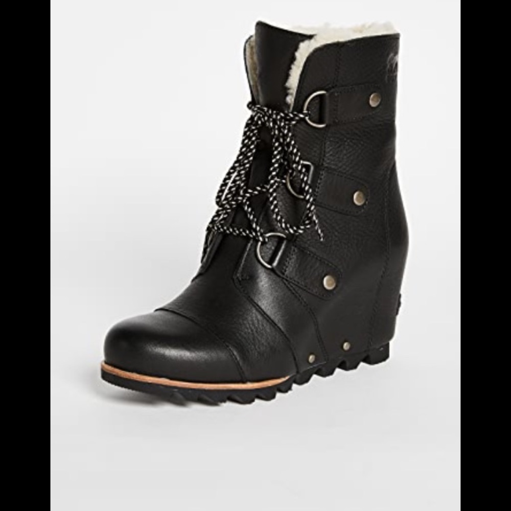 Sorel Joan of Arctic shearling lined wedge booties
